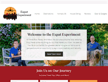 Tablet Screenshot of expatexperiment.com